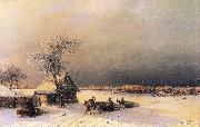 Ivan Aivazovsky Moscow in Winter from the Sparrow Hills oil on canvas